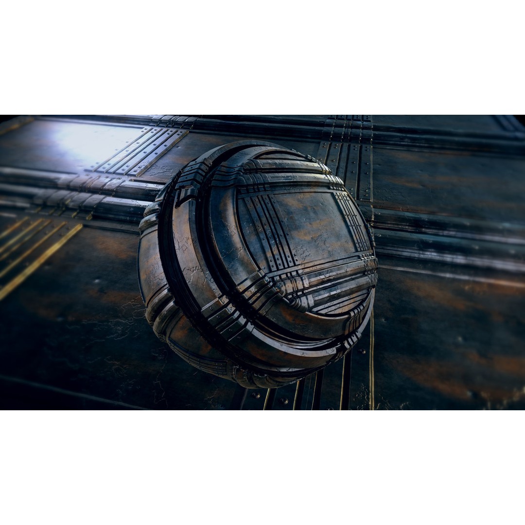 13 Sci-Fi PBR Materials 3D Model – High Quality Textures for Substance - View 4