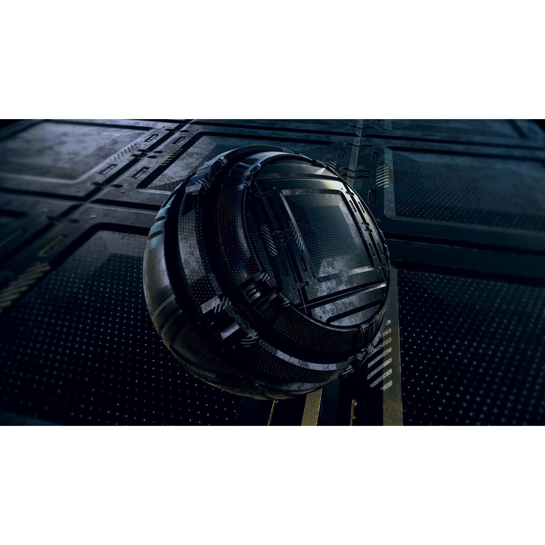 13 Sci-Fi PBR Materials 3D Model – High Quality Textures for Substance - View 6