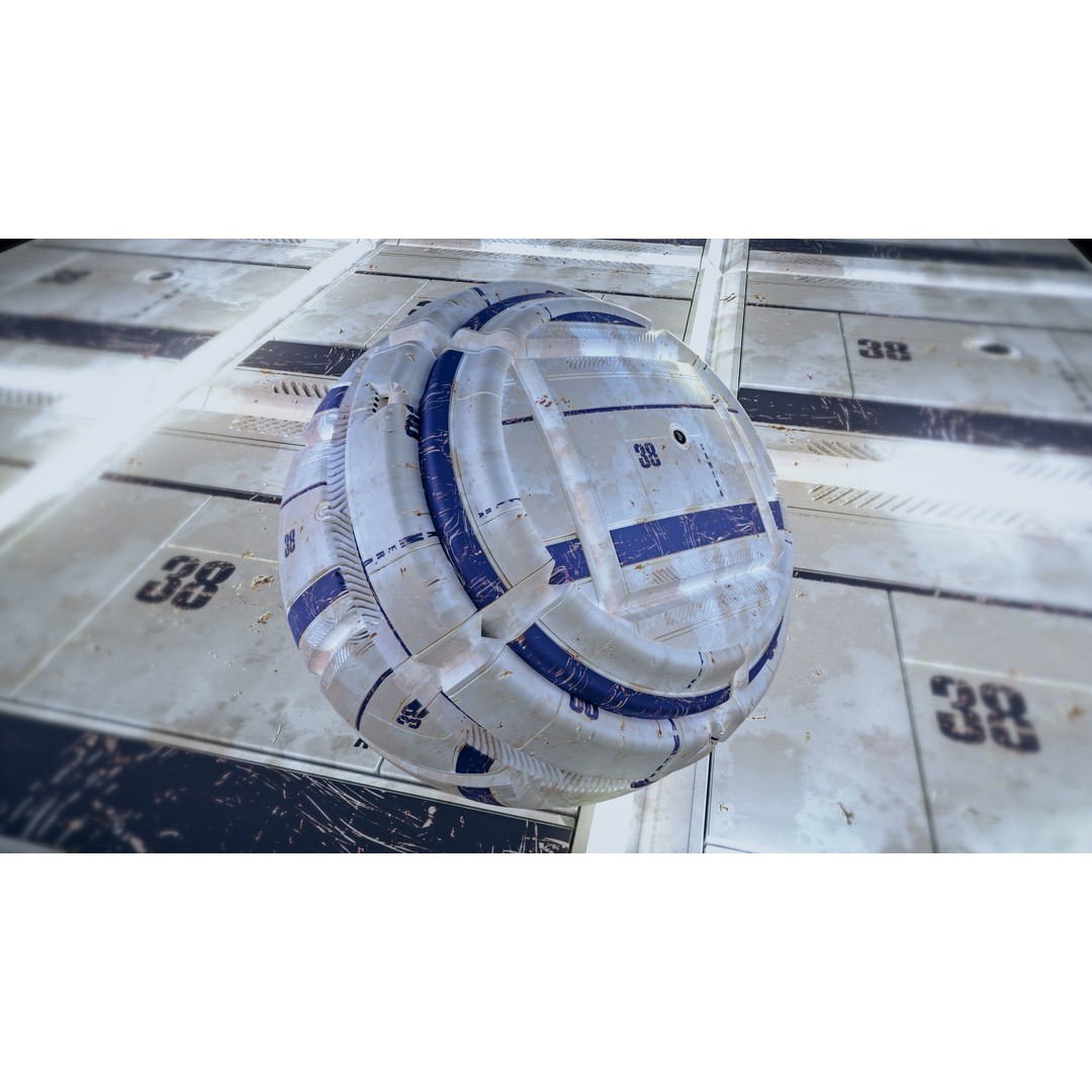 13 Sci-Fi PBR Materials 3D Model – High Quality Textures for Substance - View 8