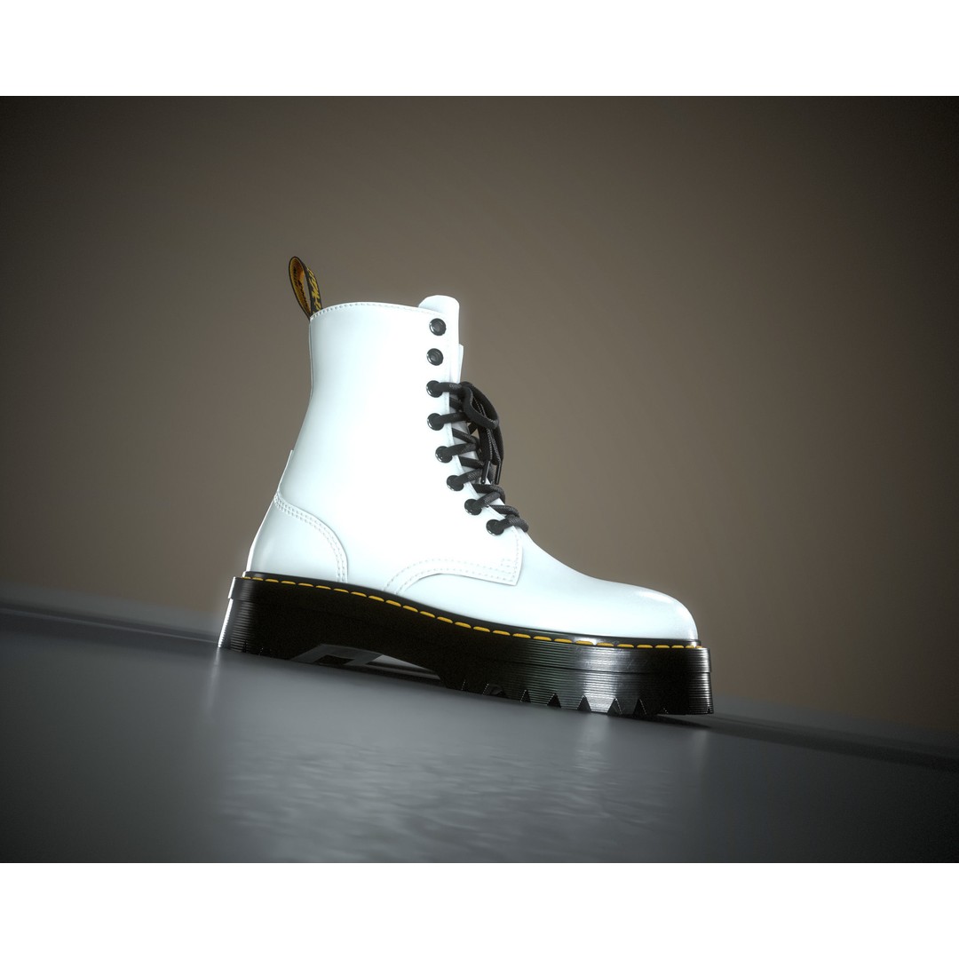 Dr. Martens Jadon 3D Model – Low Poly Game-Ready Footwear, FBX, OBJ - View 19