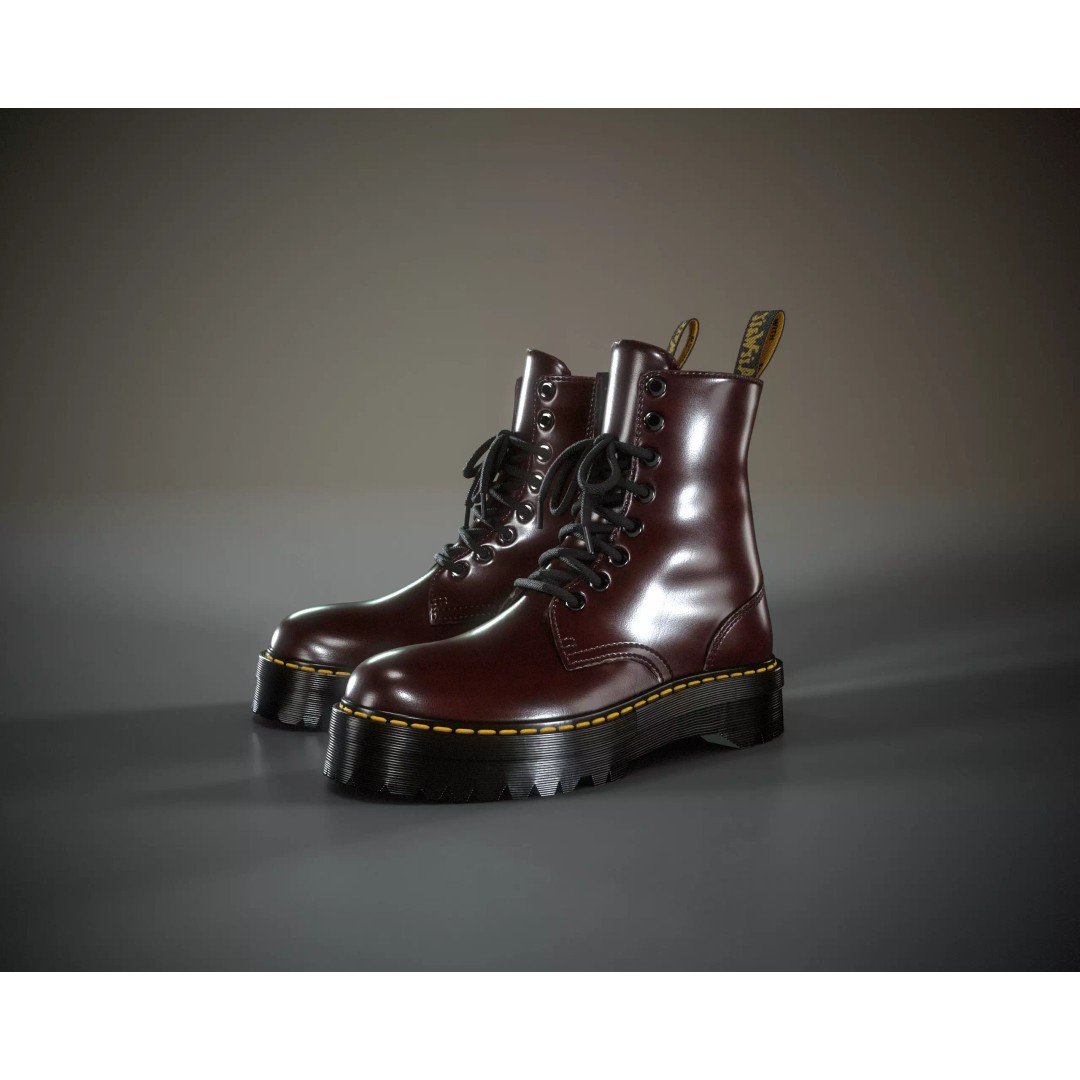 Dr. Martens Jadon 3D Model – Low Poly Game-Ready Footwear, FBX, OBJ - View 2