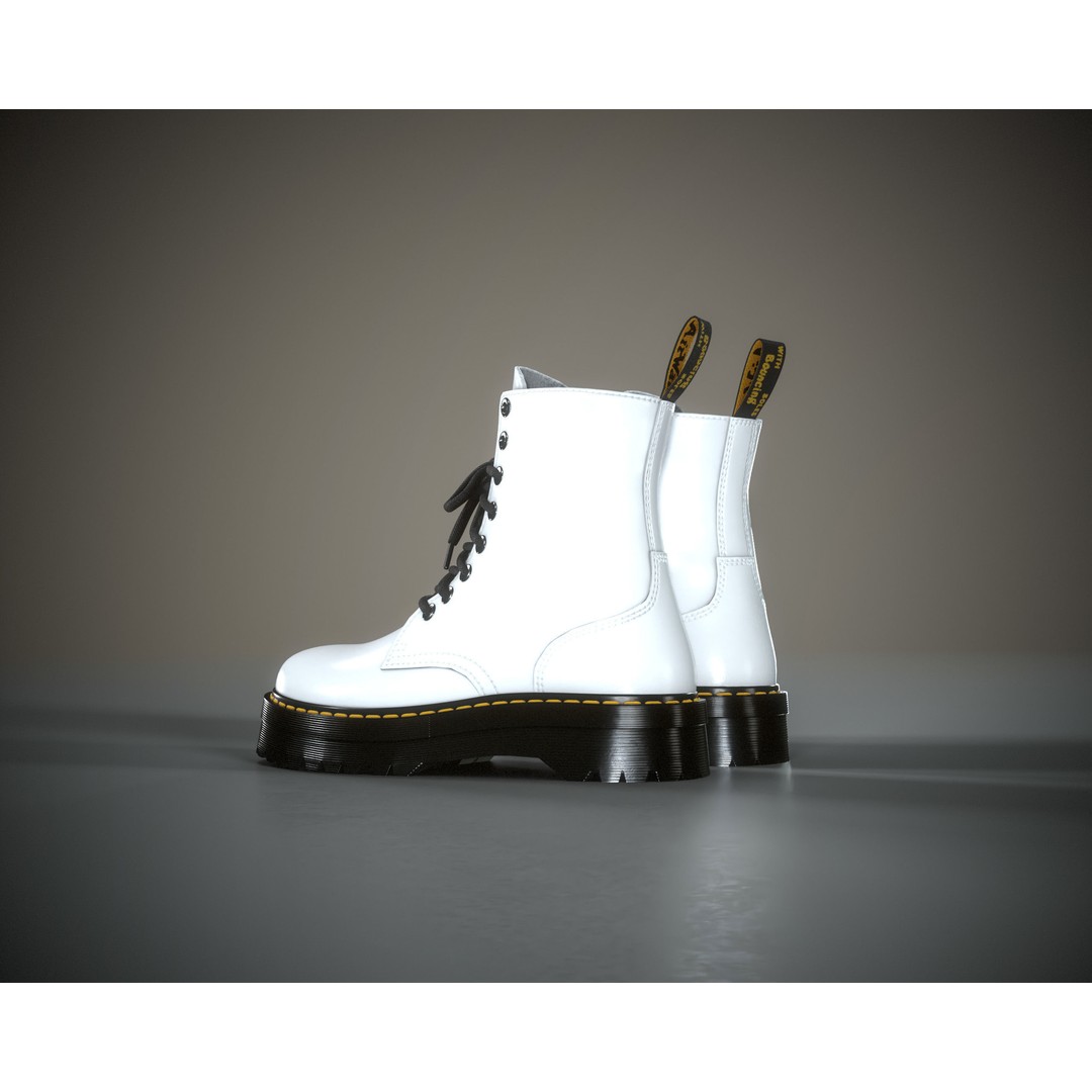 Dr. Martens Jadon 3D Model – Low Poly Game-Ready Footwear, FBX, OBJ - View 21