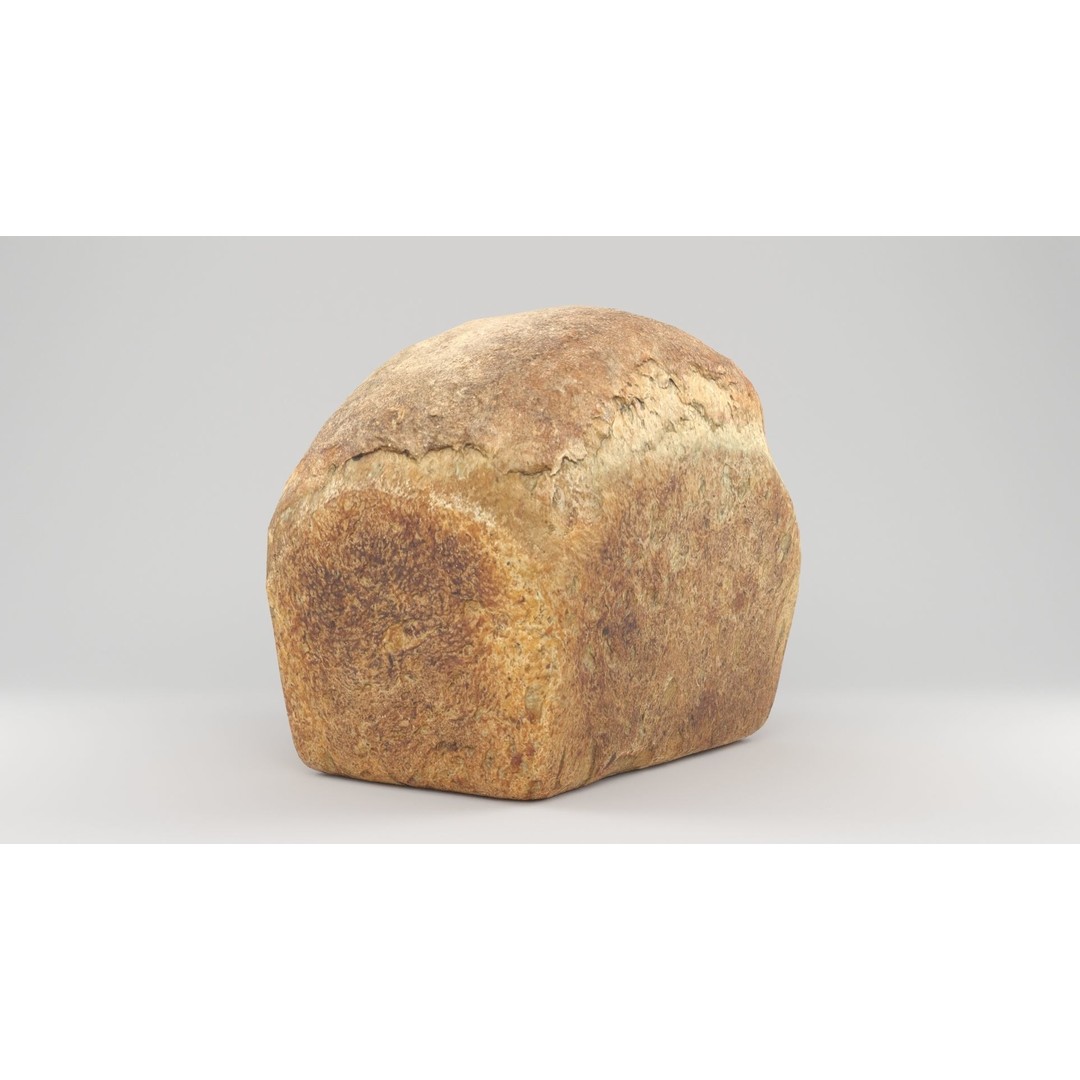 Photorealistic Bread 3D Model – Low Poly PBR Asset, FBX - View 11