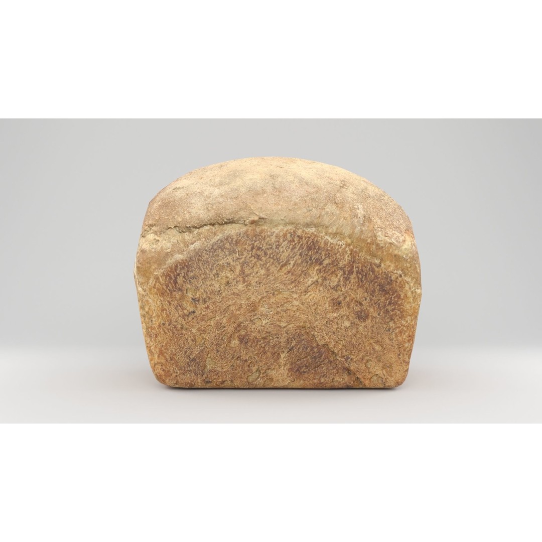 Photorealistic Bread 3D Model – Low Poly PBR Asset, FBX - View 3