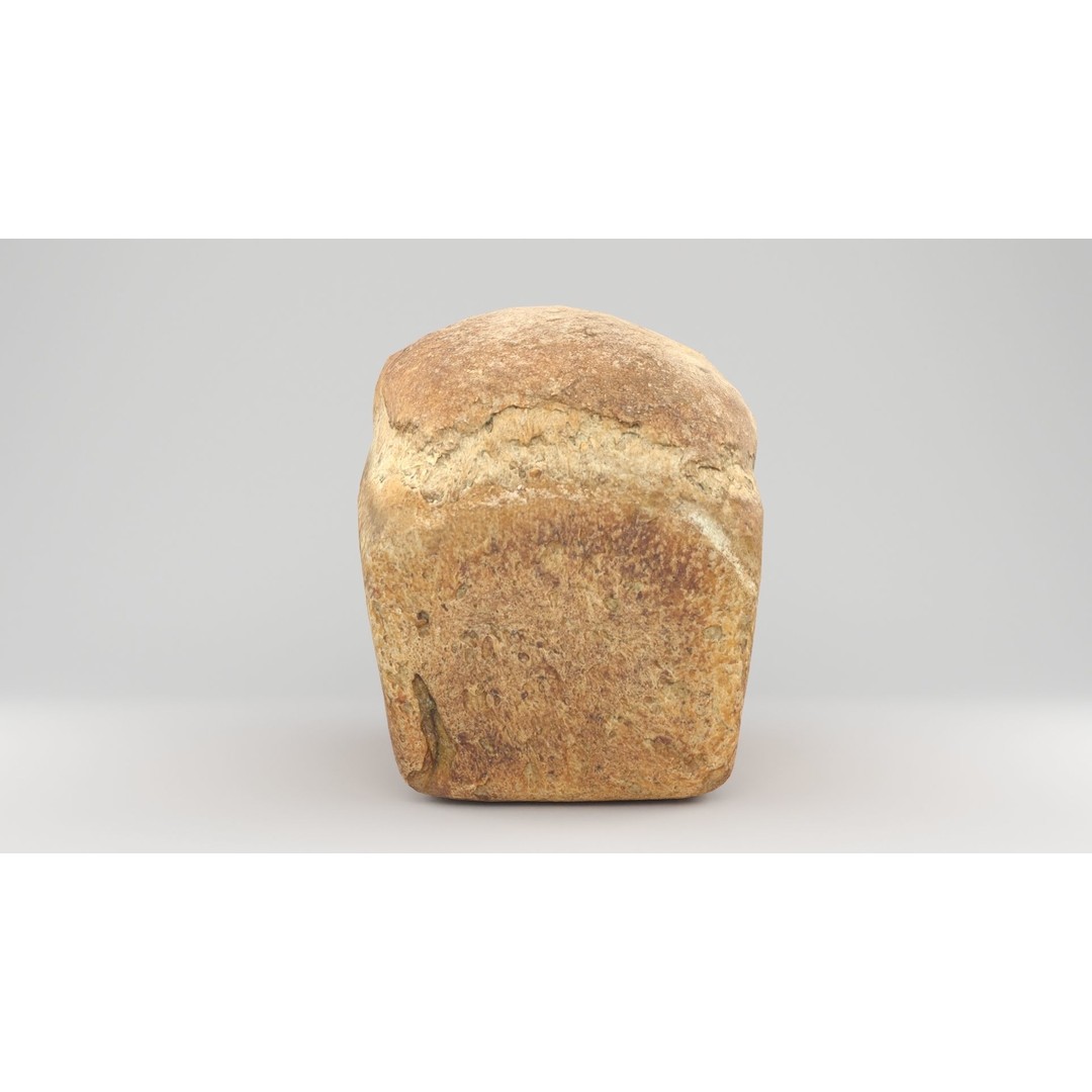 Photorealistic Bread 3D Model – Low Poly PBR Asset, FBX - View 4