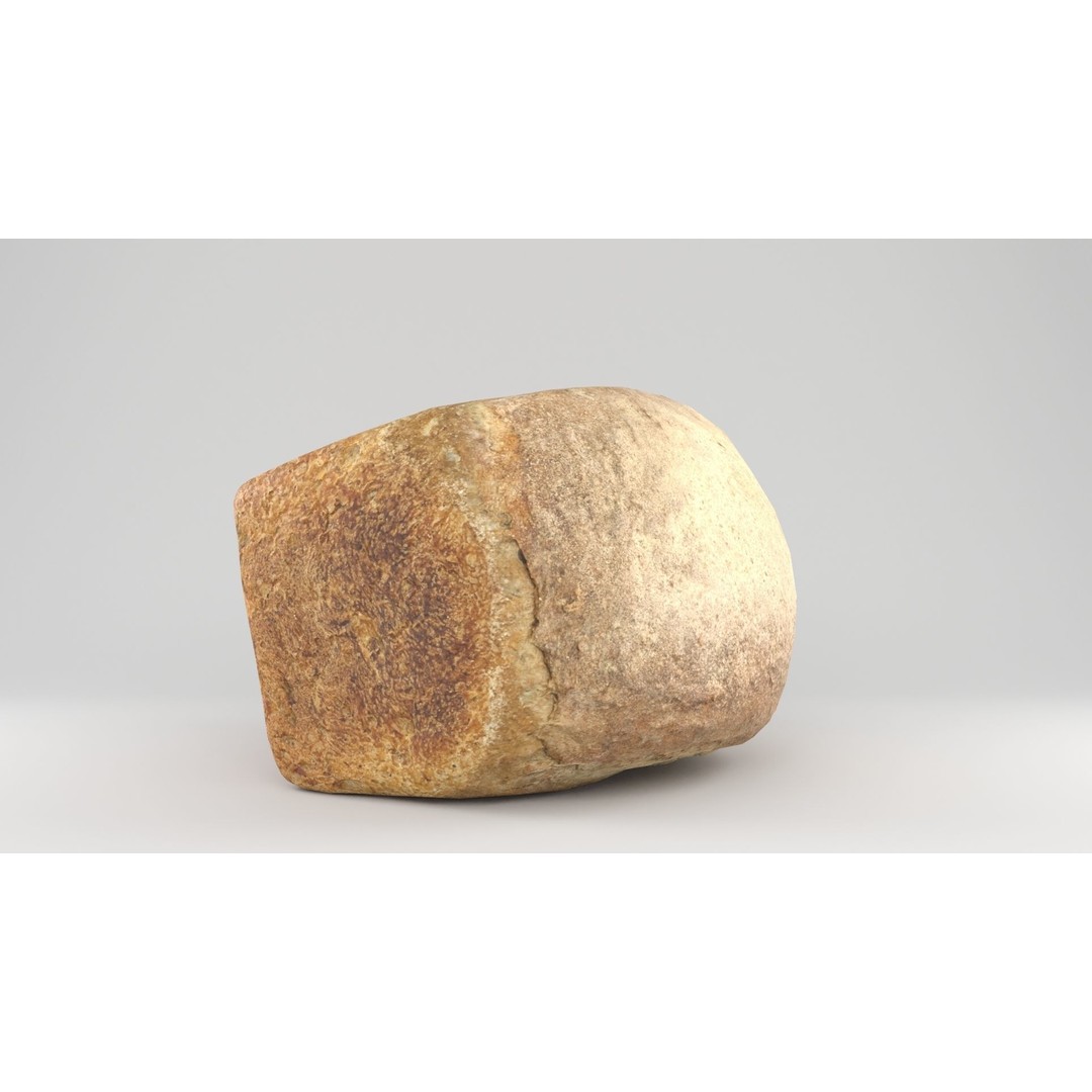Photorealistic Bread 3D Model – Low Poly PBR Asset, FBX - View 9