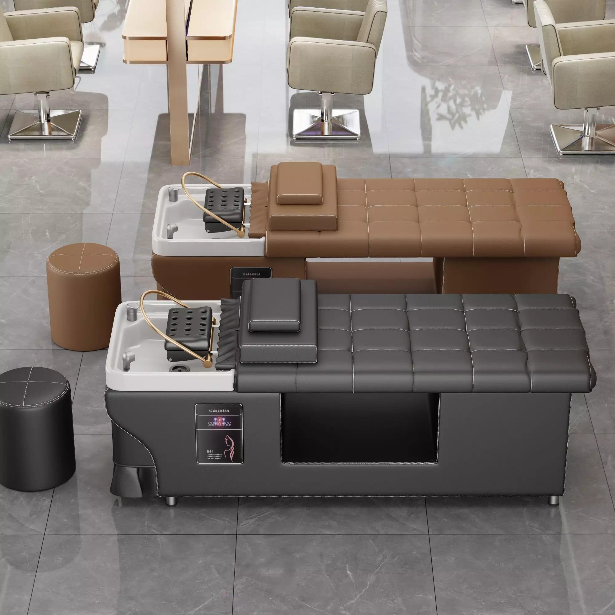 Hair Salon Furniture Set - Low-Poly Game-Ready 3D Model - View 5