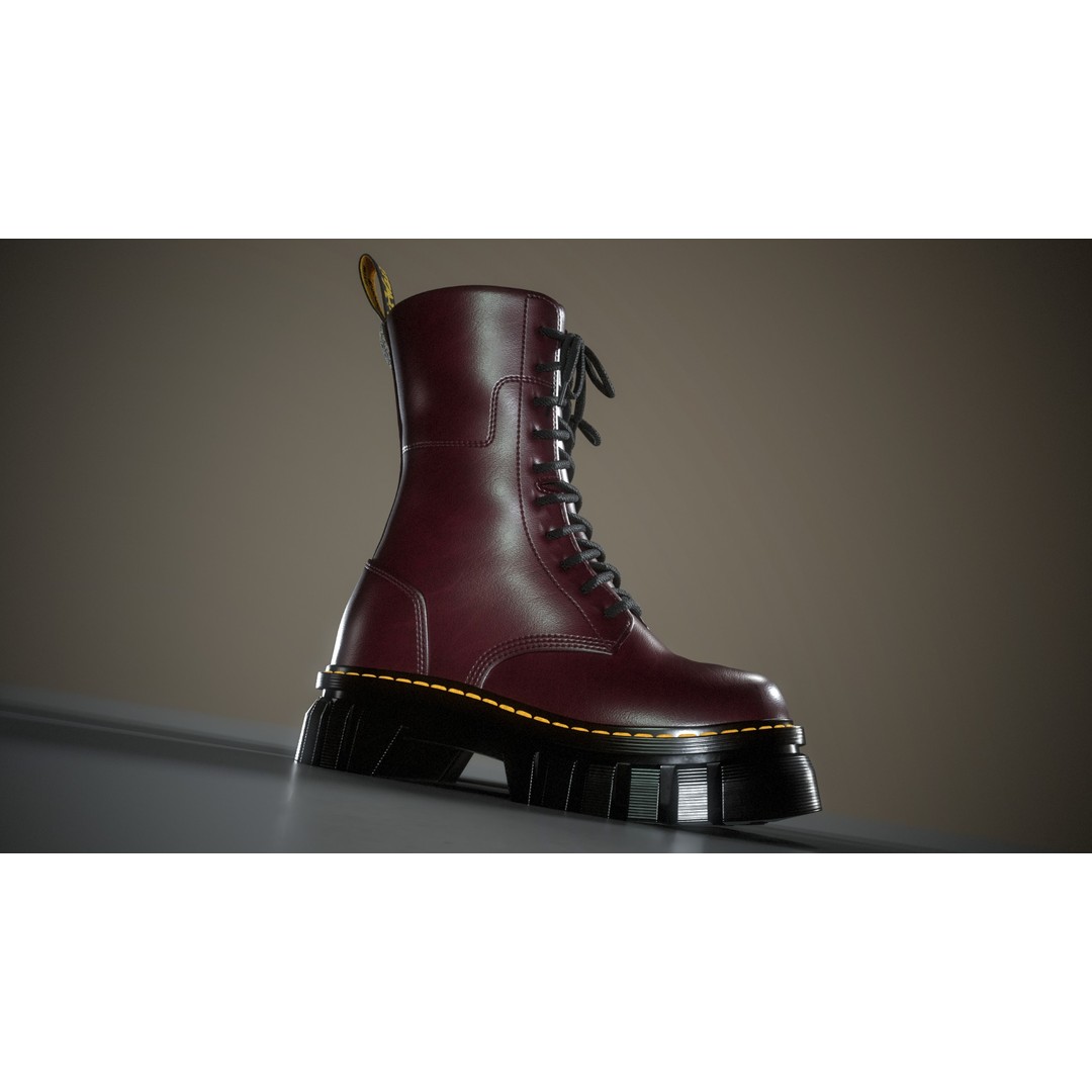 Dr. Martens Audrick MID 3D Model – Low Poly Game Asset, PBR Textures - View 10