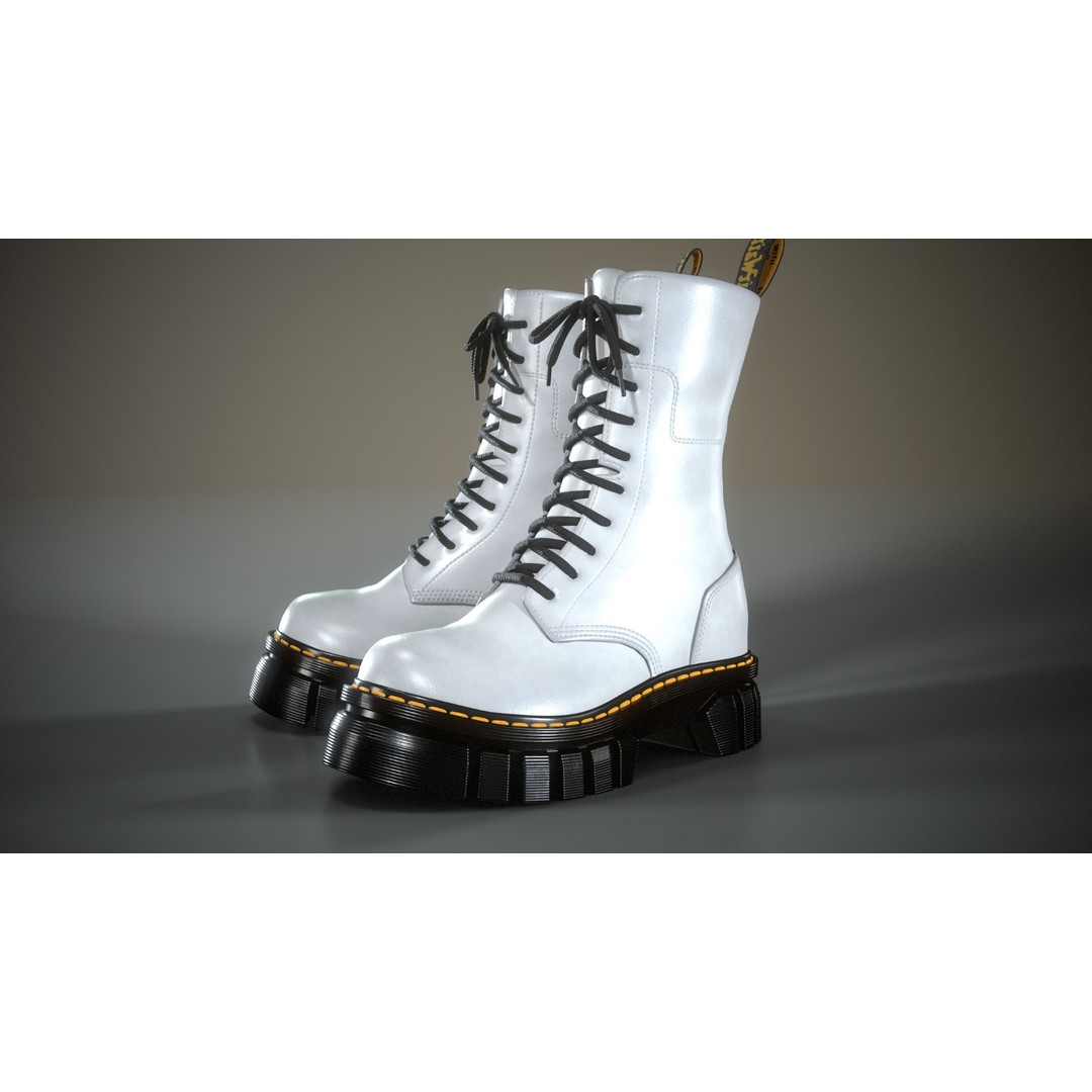 Dr. Martens Audrick MID 3D Model – Low Poly Game Asset, PBR Textures - View 12