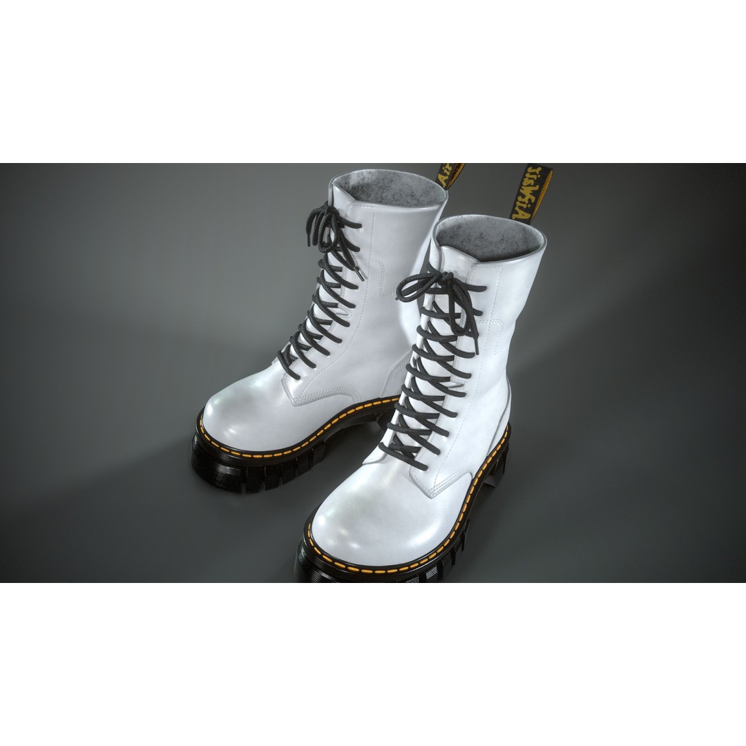 Dr. Martens Audrick MID 3D Model – Low Poly Game Asset, PBR Textures - View 14