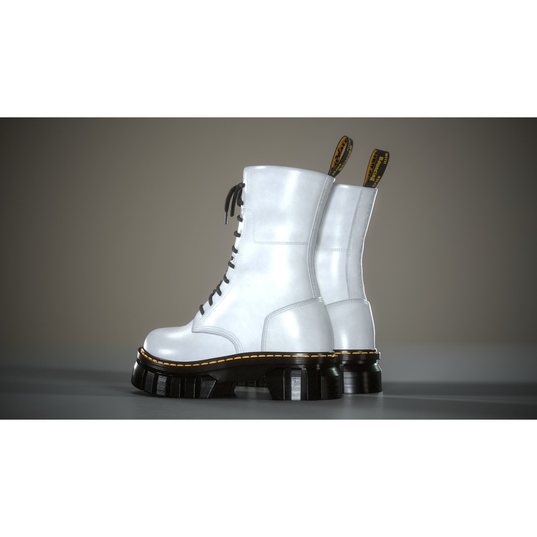 Dr. Martens Audrick MID 3D Model – Low Poly Game Asset, PBR Textures - View 16