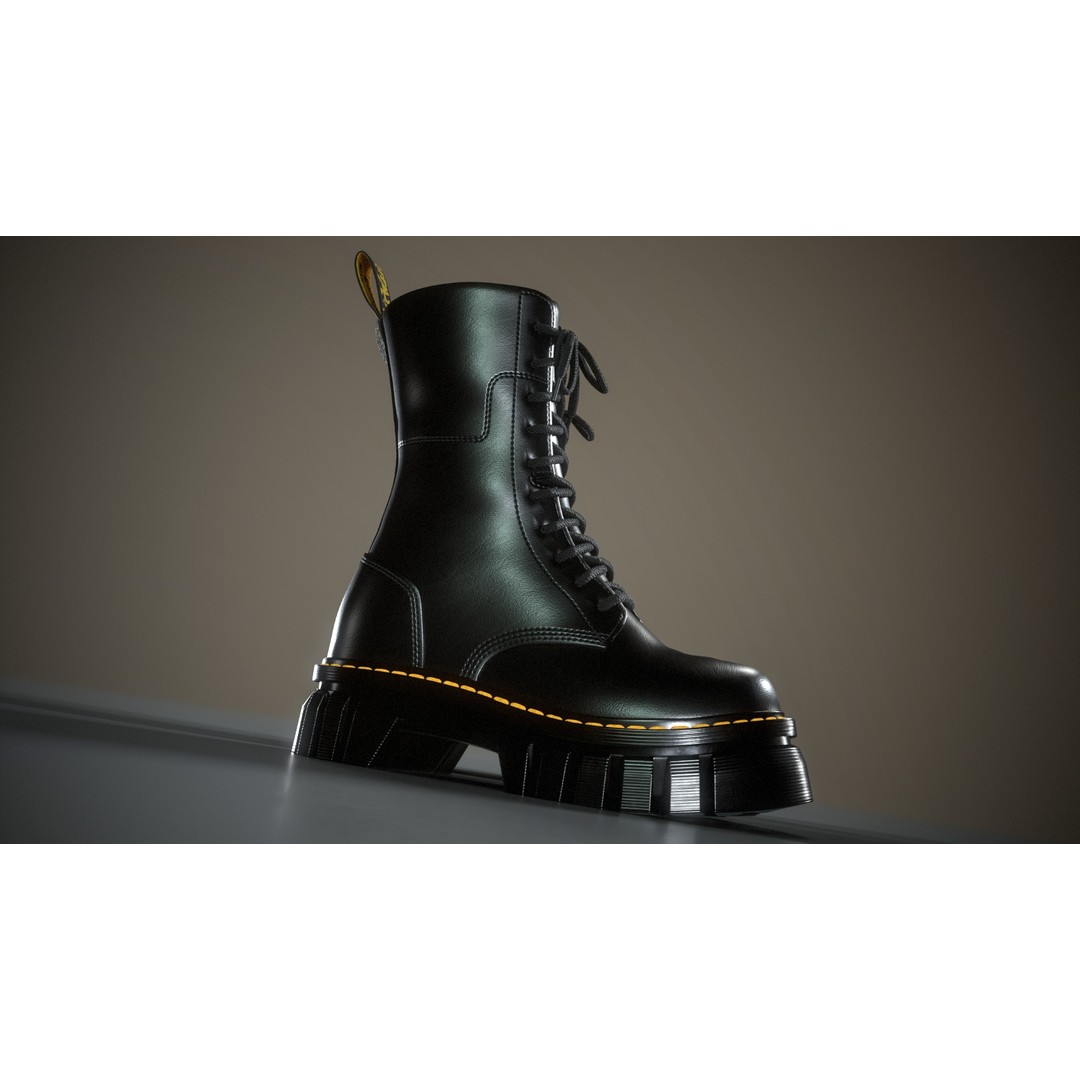 Dr. Martens Audrick MID 3D Model – Low Poly Game Asset, PBR Textures - View 5