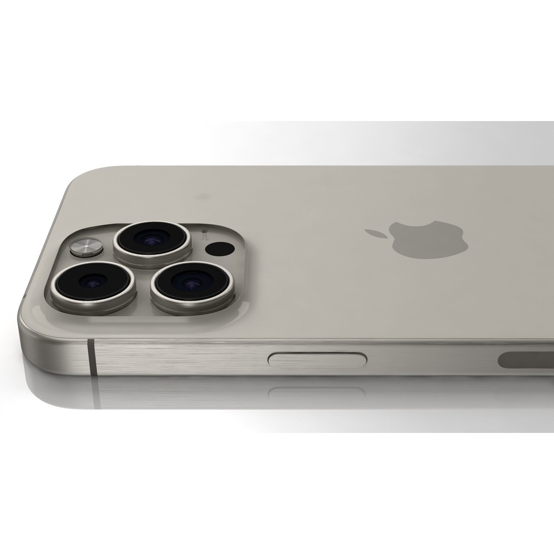 Apple iPhone 15 Pro Max 3D Model – High Poly PBR Asset, FBX, OBJ - View 10