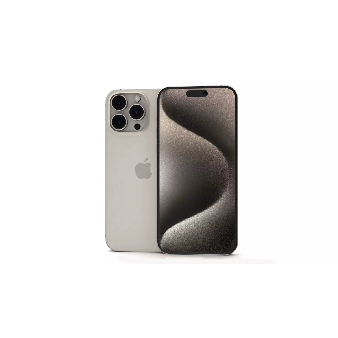 Apple iPhone 15 Pro Max 3D Model – High Poly PBR Asset, FBX, OBJ - View 2