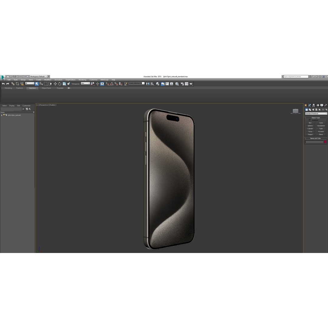 Apple iPhone 15 Pro Max 3D Model – High Poly PBR Asset, FBX, OBJ - View 20