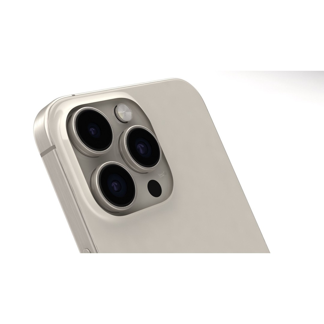 Apple iPhone 15 Pro Max 3D Model – High Poly PBR Asset, FBX, OBJ - View 6