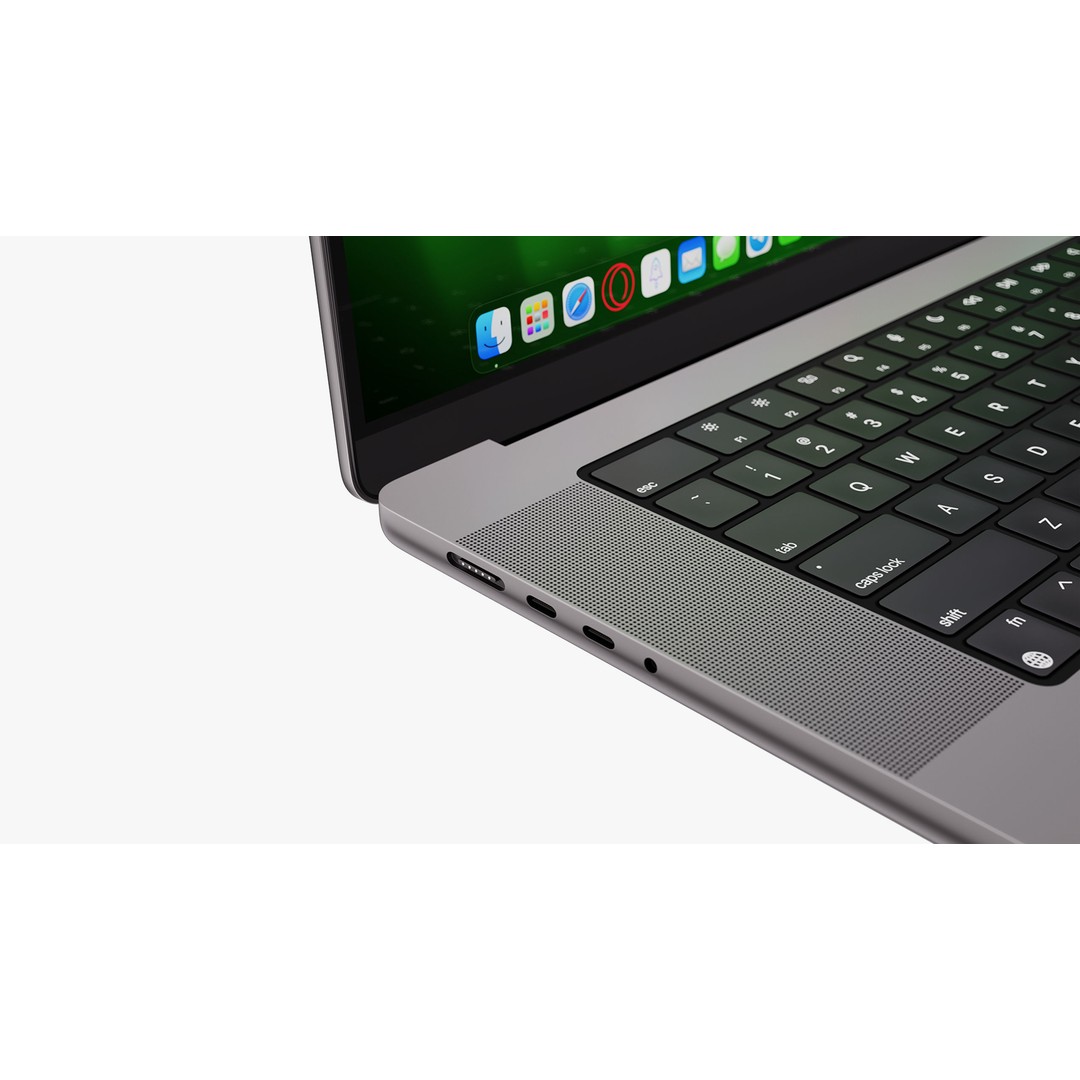 Apple MacBook Pro 16 Inch 3D Model – Space Gray Laptop with Magic Mouse - View 33