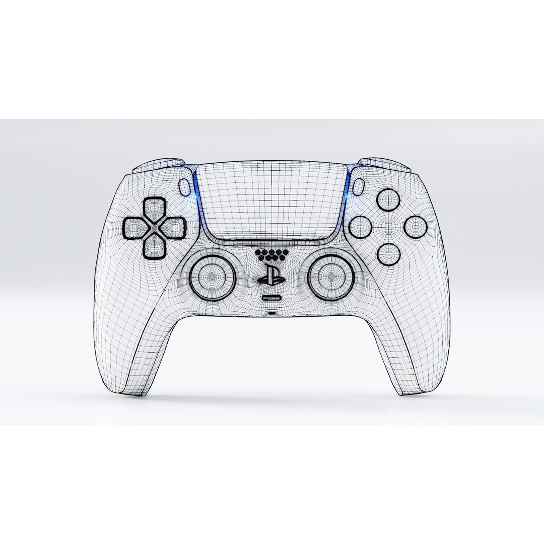 Sony DualSense Controller 3D Model – PBR Game Asset, FBX, OBJ - View 18