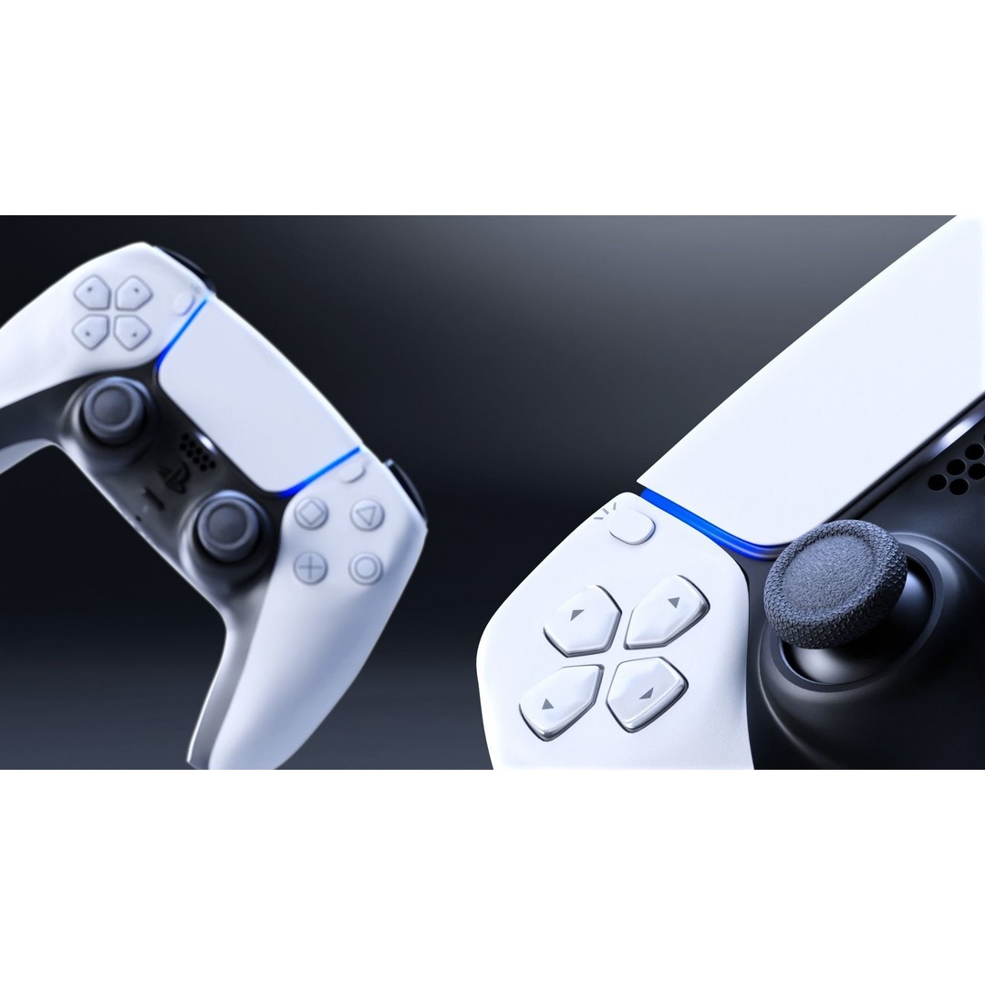 Sony DualSense Controller 3D Model – PBR Game Asset, FBX, OBJ - View 7
