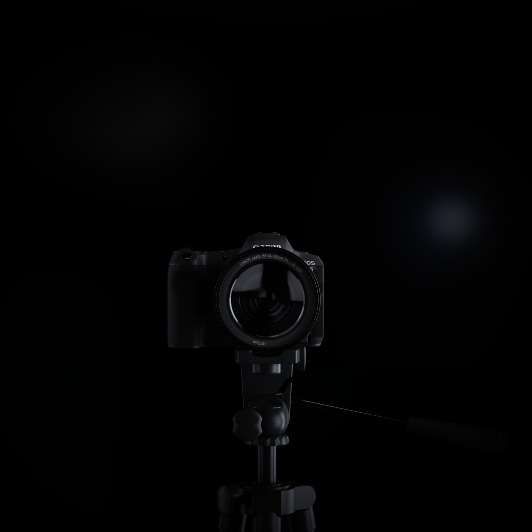 Canon EOS R5 3D Model – Low Poly Game-Ready Camera, FBX & OBJ - View 10