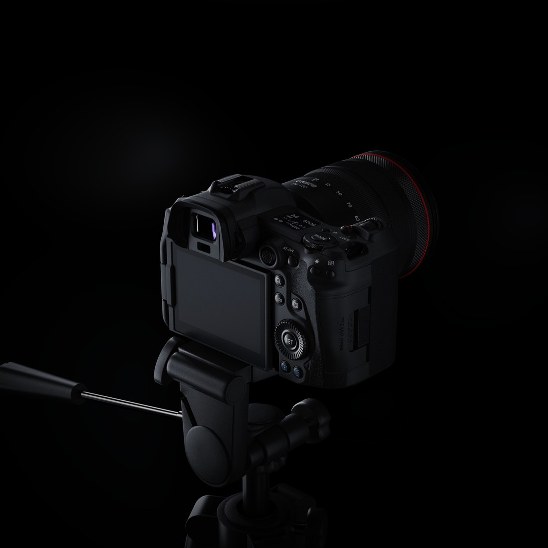 Canon EOS R5 3D Model – Low Poly Game-Ready Camera, FBX & OBJ - View 11