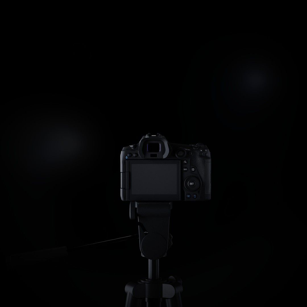 Canon EOS R5 3D Model – Low Poly Game-Ready Camera, FBX & OBJ - View 12