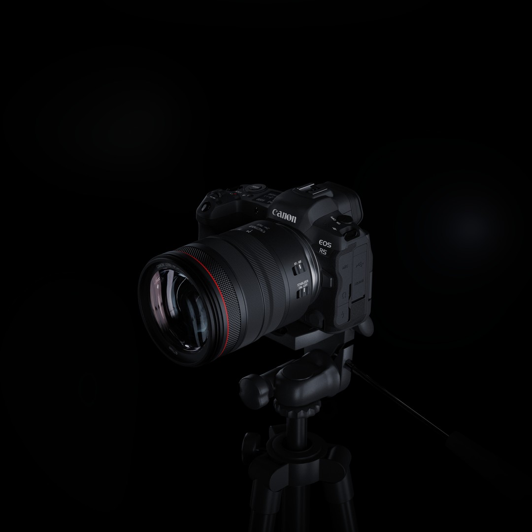 Canon EOS R5 3D Model – Low Poly Game-Ready Camera, FBX & OBJ - View 13