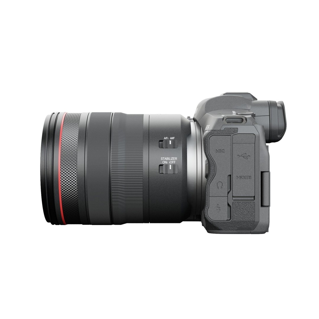 Canon EOS R5 3D Model – Low Poly Game-Ready Camera, FBX & OBJ - View 20