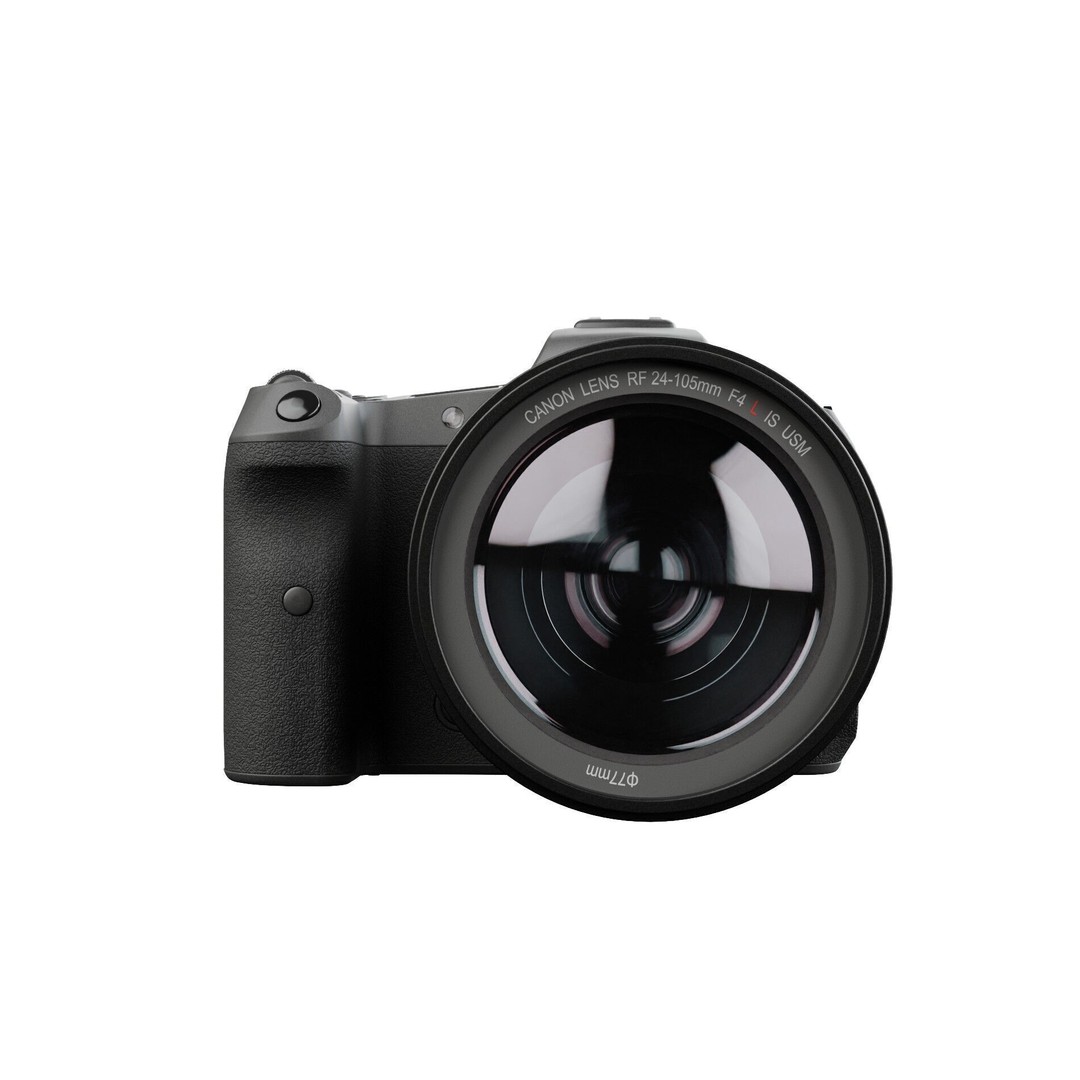 Canon EOS R5 3D Model – Low Poly Game-Ready Camera, FBX & OBJ - View 22