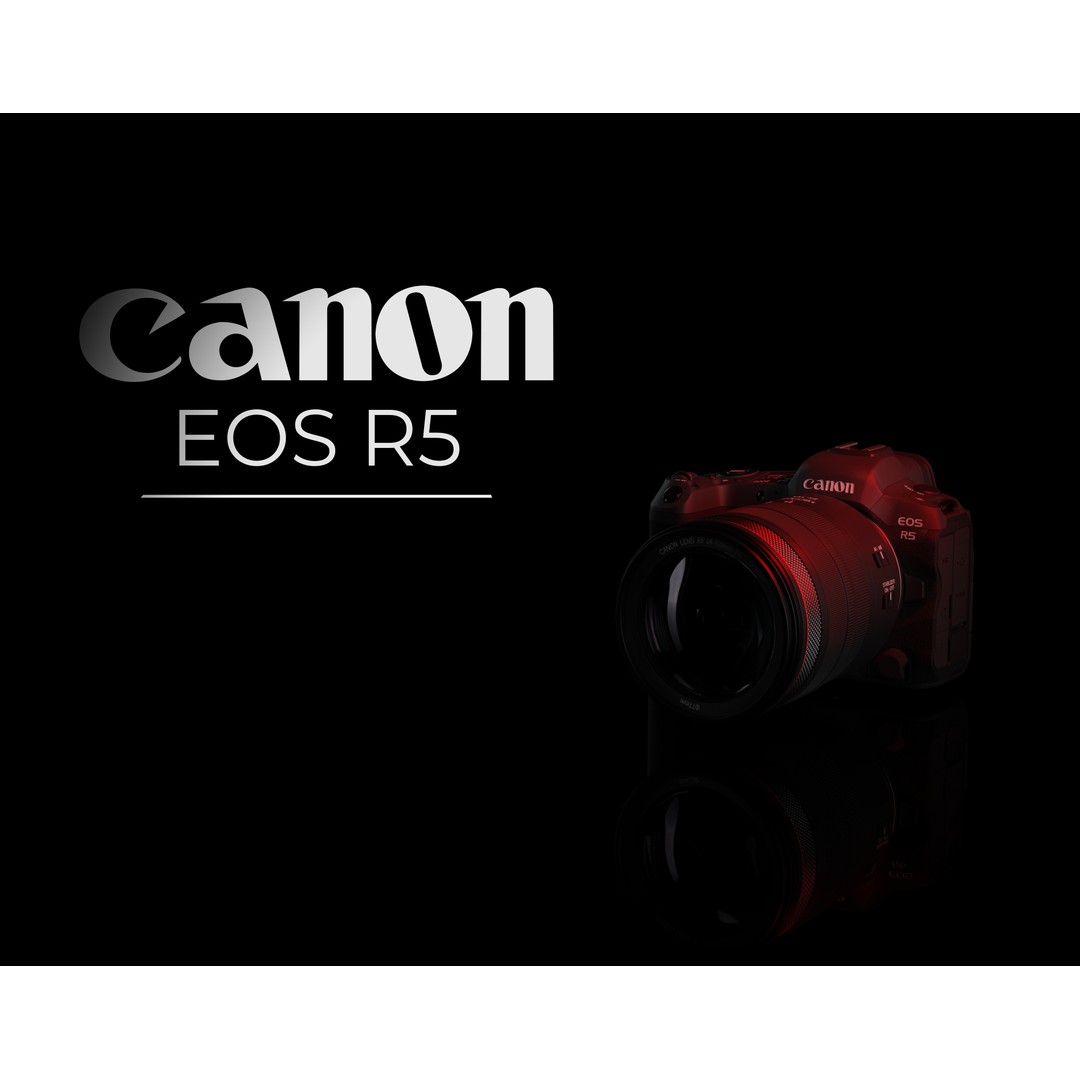 Canon EOS R5 3D Model – Low Poly Game-Ready Camera, FBX & OBJ - View 3