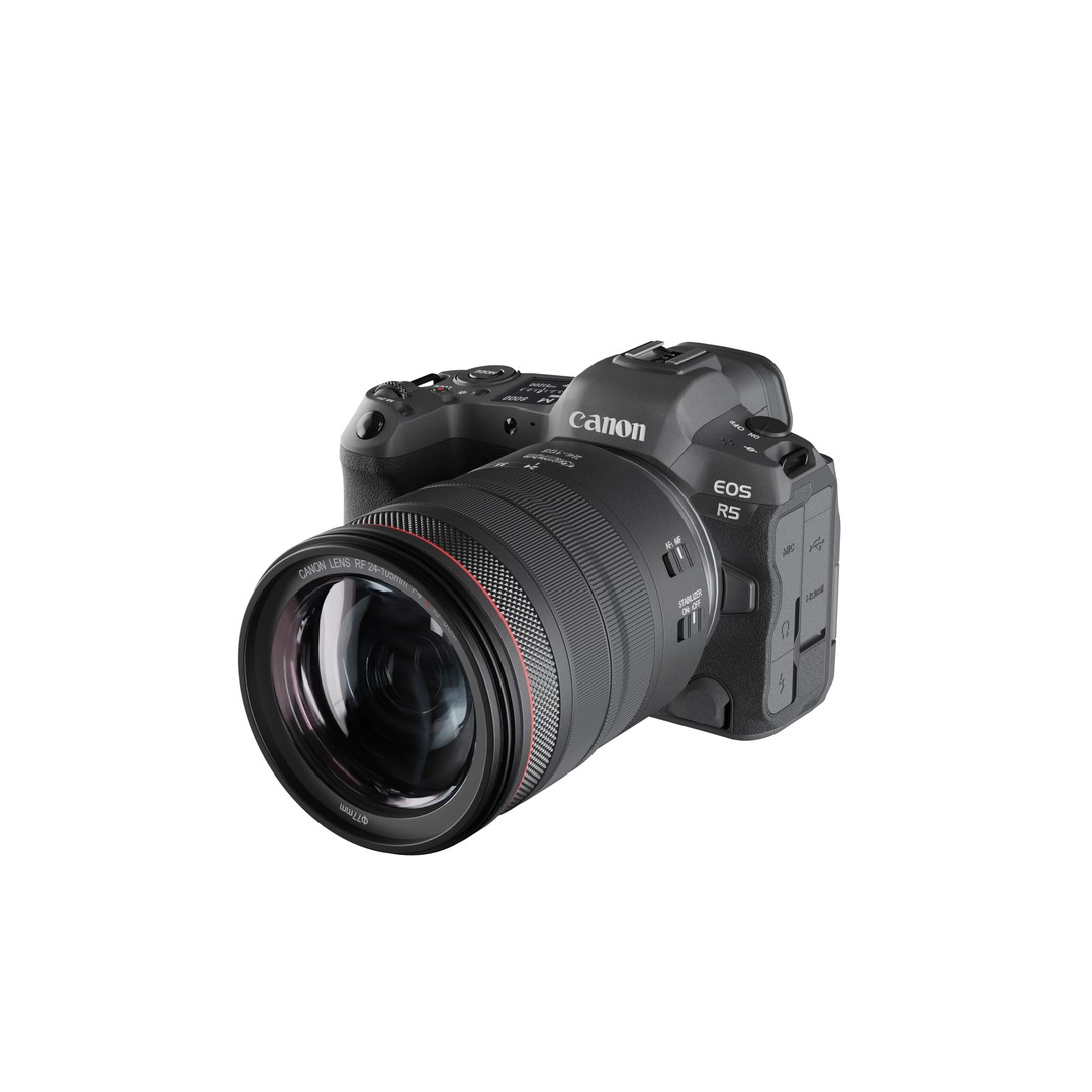 Canon EOS R5 3D Model – Low Poly Game-Ready Camera, FBX & OBJ - View 4
