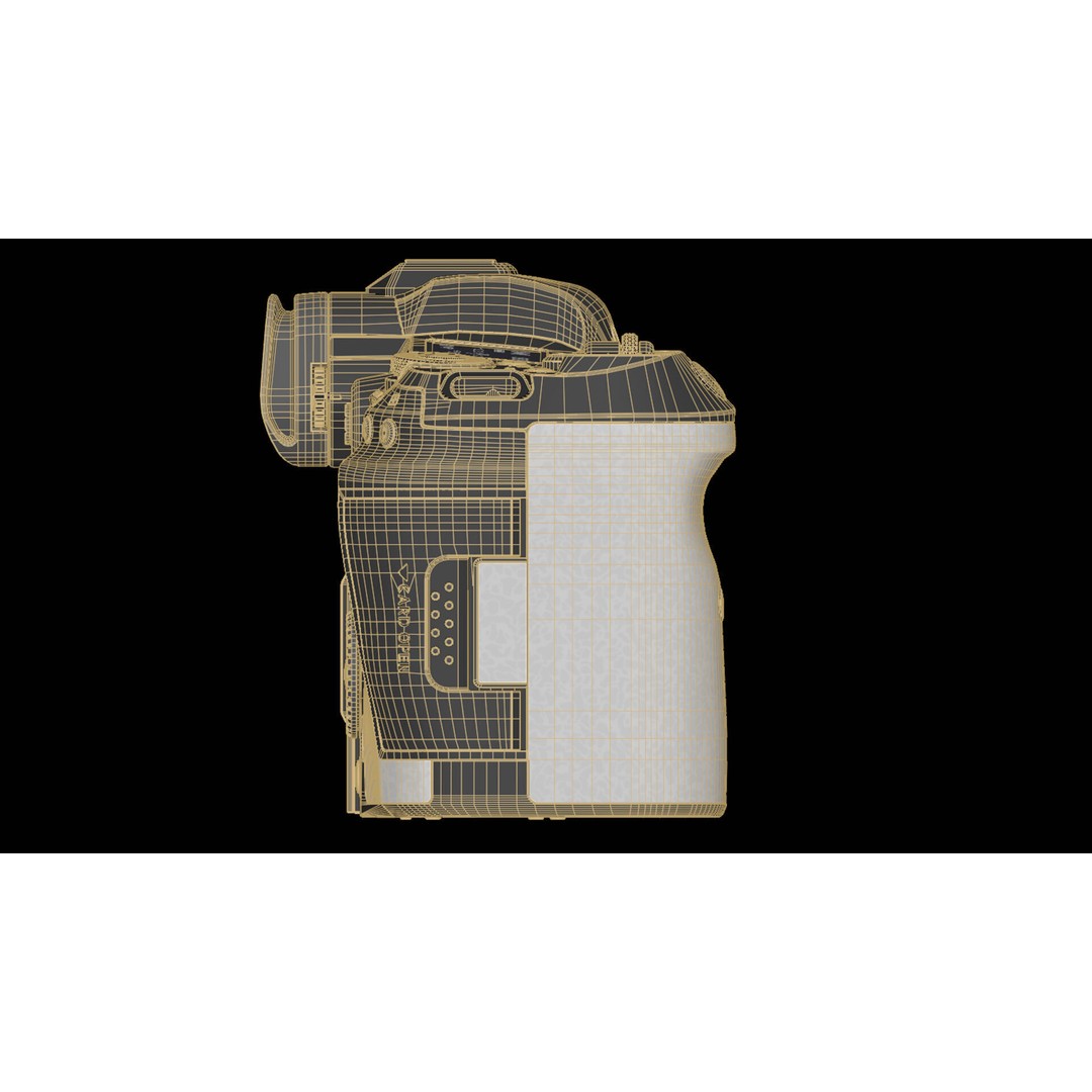 Canon EOS R5 3D Model – Low Poly Game-Ready Camera, FBX & OBJ - View 40