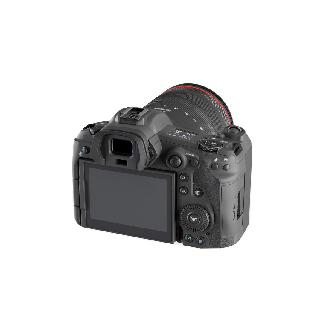 Canon EOS R5 3D Model – Low Poly Game-Ready Camera, FBX & OBJ - View 6