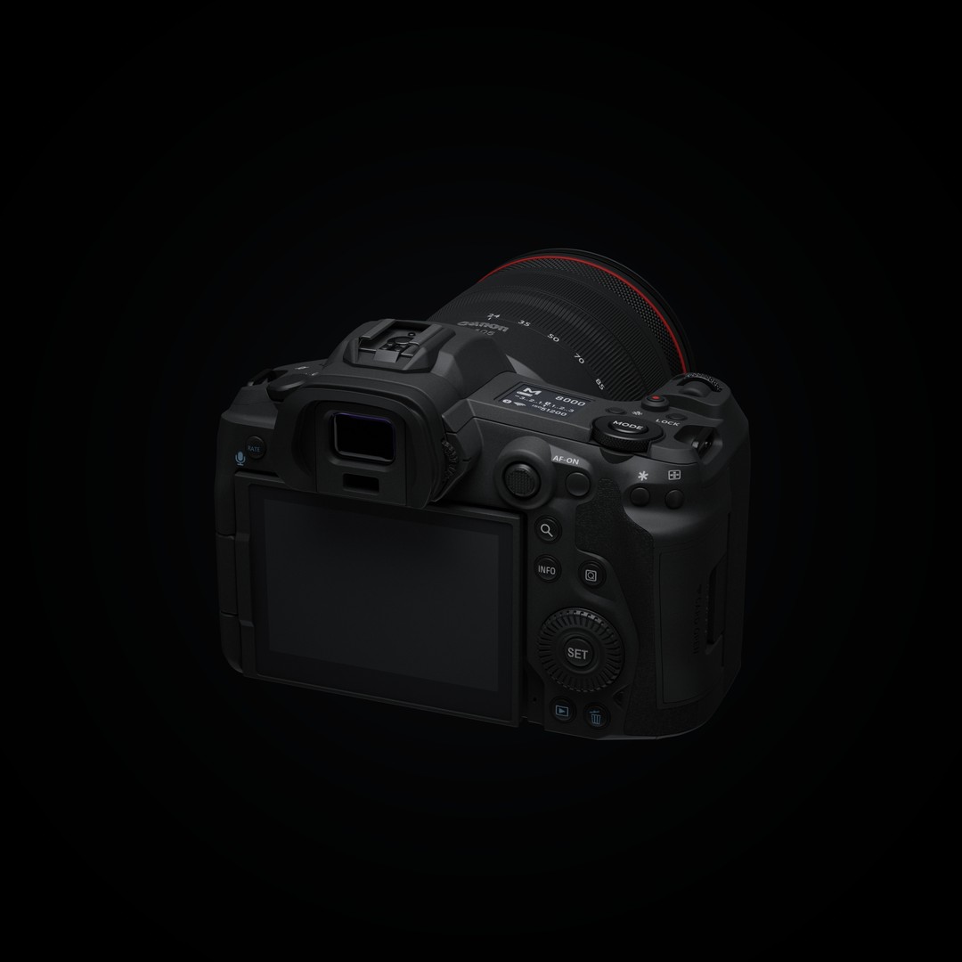 Canon EOS R5 3D Model – Low Poly Game-Ready Camera, FBX & OBJ - View 7