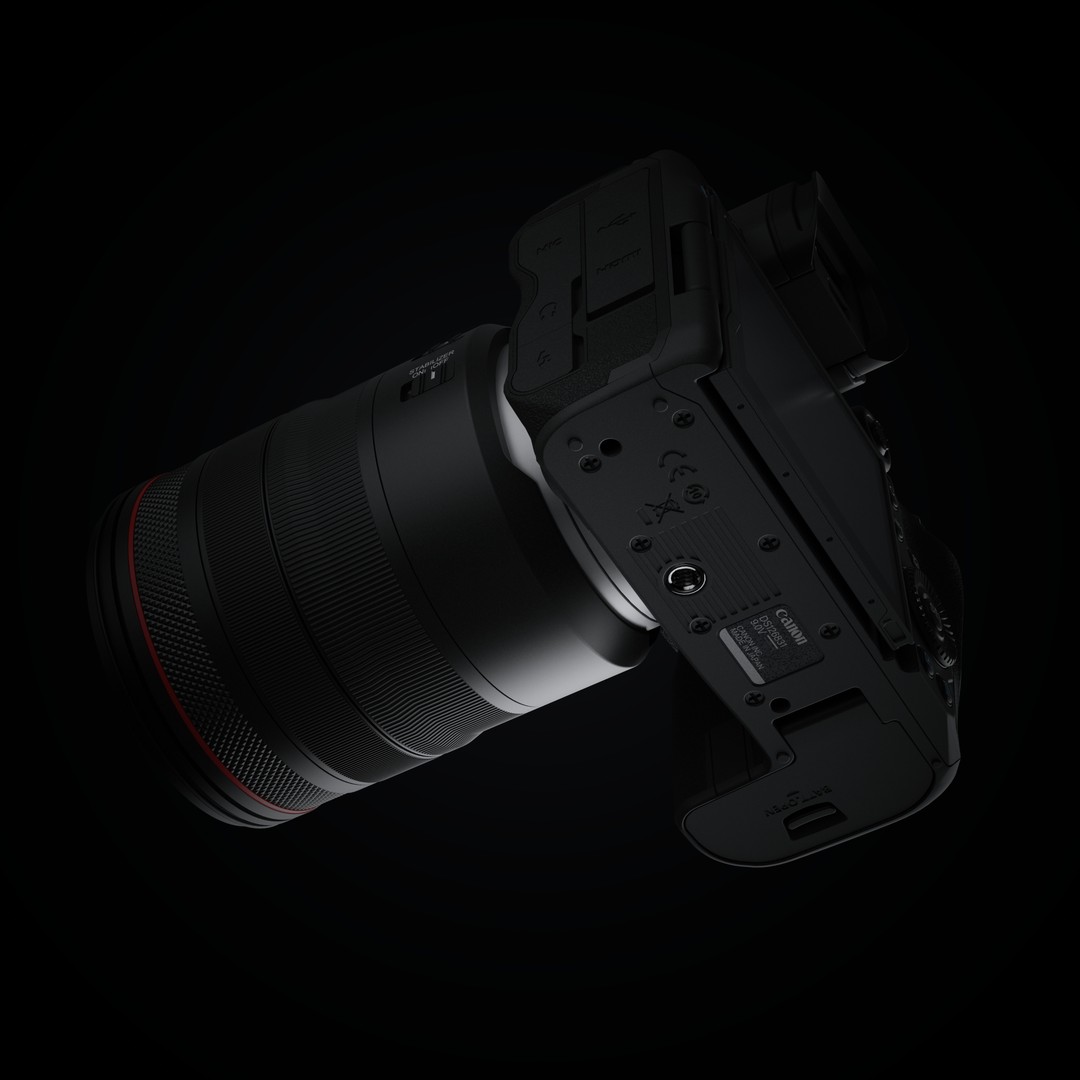 Canon EOS R5 3D Model – Low Poly Game-Ready Camera, FBX & OBJ - View 9