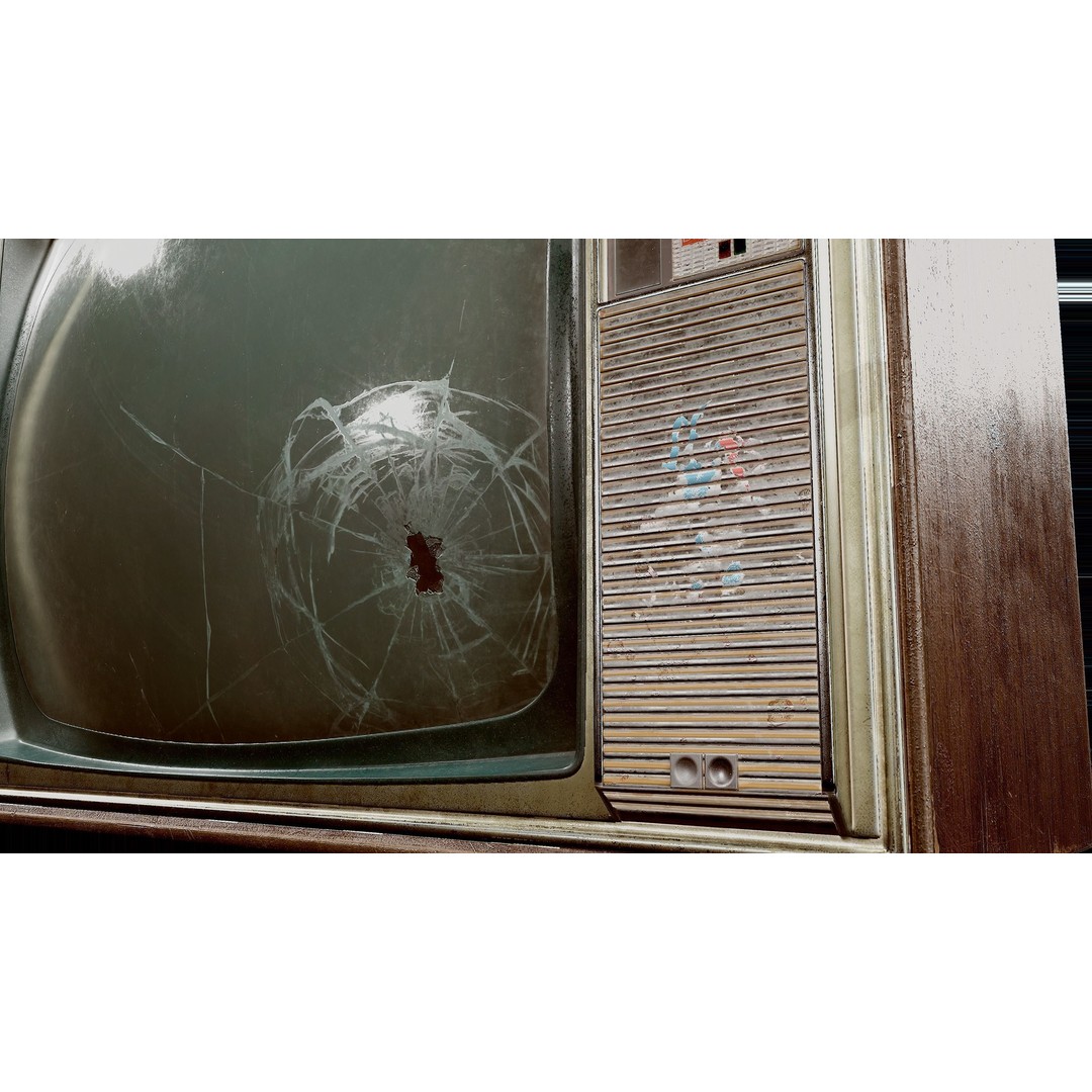 Old Retro TV 3D Model – Low Poly Vintage Electronics, FBX - View 13