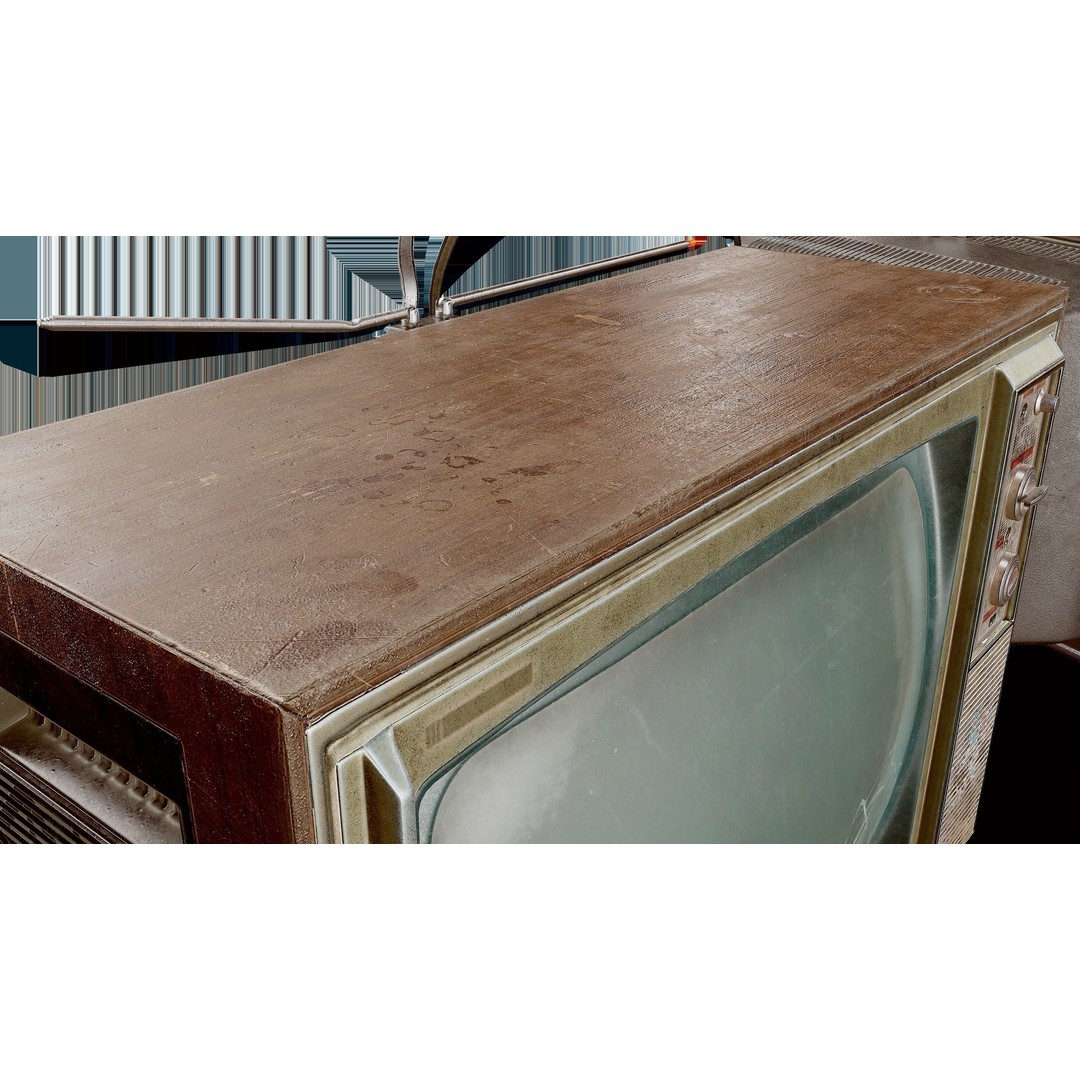 Old Retro TV 3D Model – Low Poly Vintage Electronics, FBX - View 9