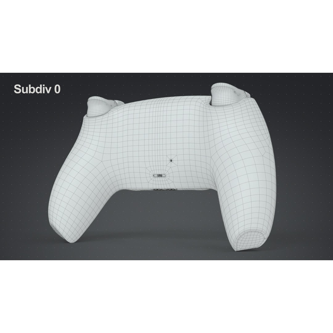 Dualsense Wireless Controller 3D Model – High Poly Game Asset, FBX, PBR - View 19