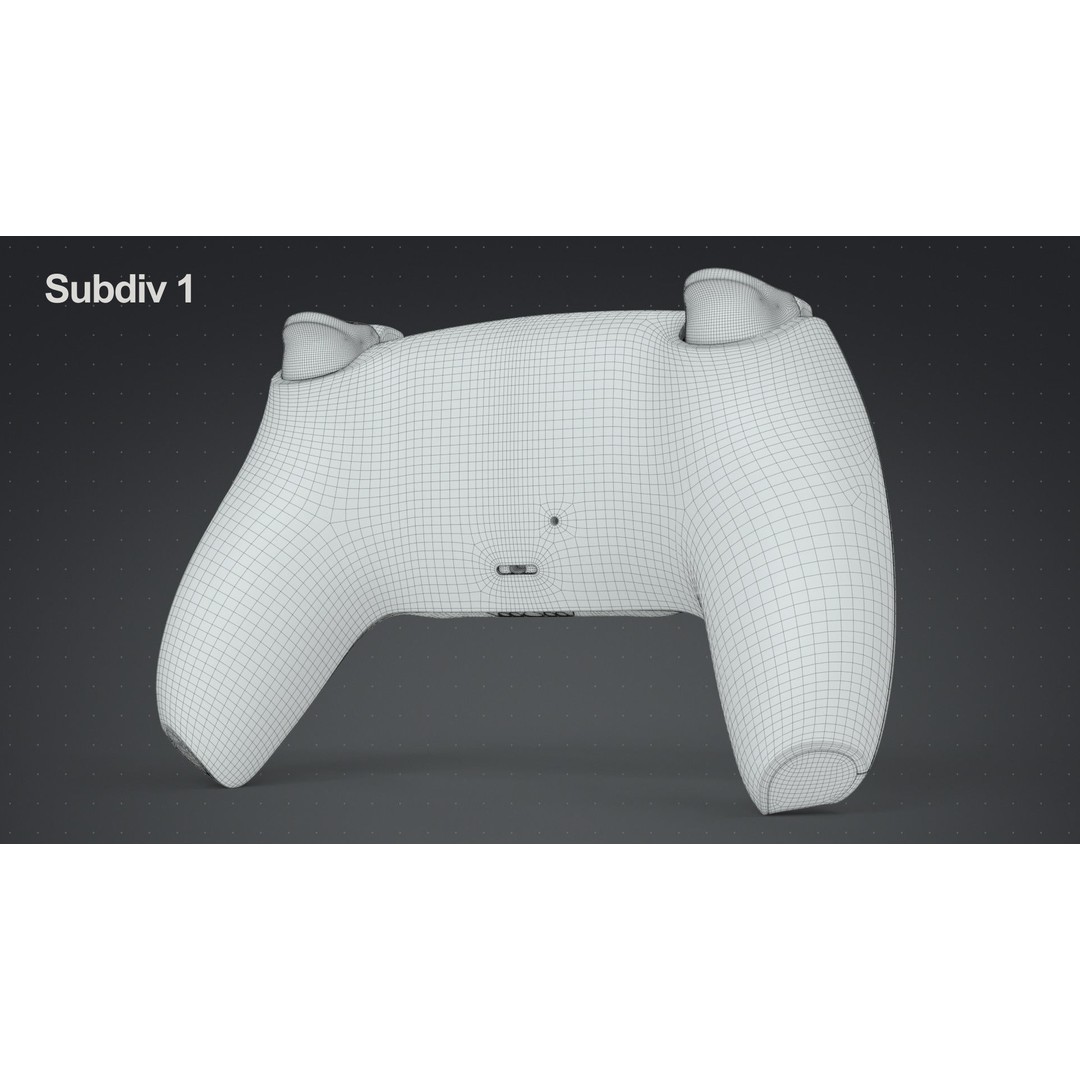 Dualsense Wireless Controller 3D Model – High Poly Game Asset, FBX, PBR - View 20