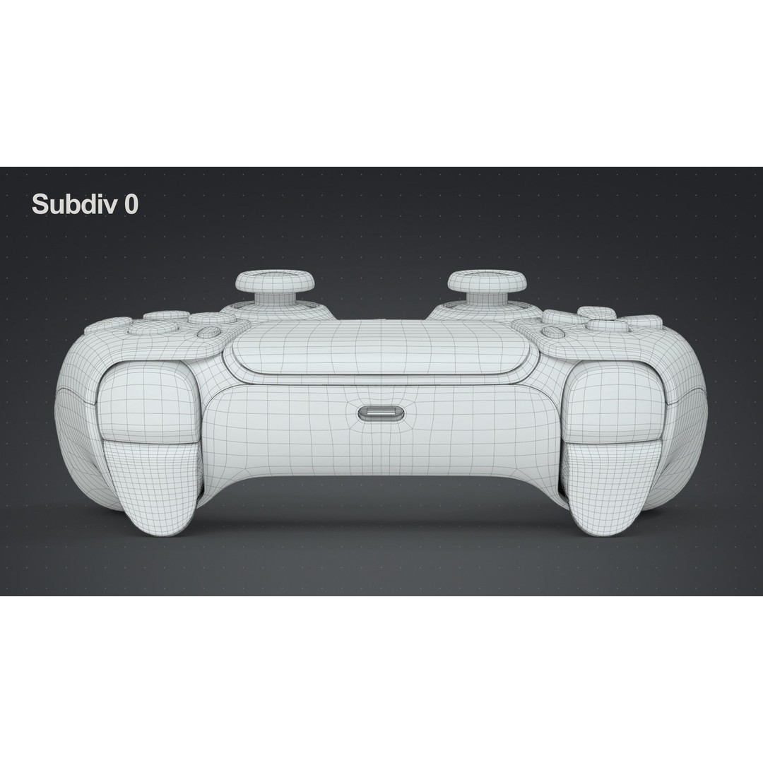 Dualsense Wireless Controller 3D Model – High Poly Game Asset, FBX, PBR - View 21