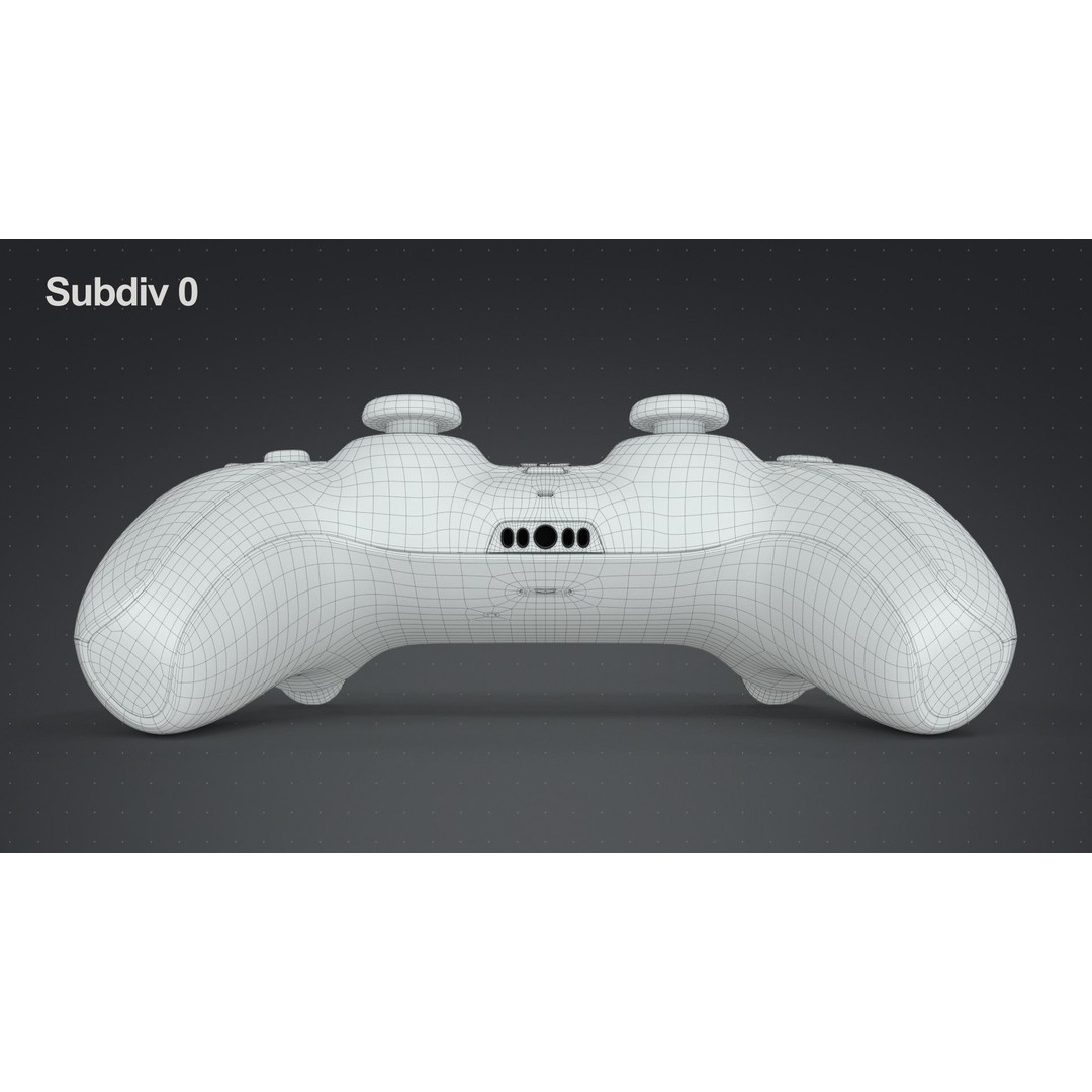 Dualsense Wireless Controller 3D Model – High Poly Game Asset, FBX, PBR - View 23