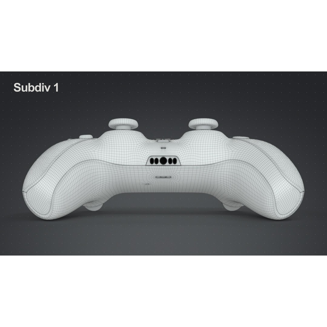Dualsense Wireless Controller 3D Model – High Poly Game Asset, FBX, PBR - View 24