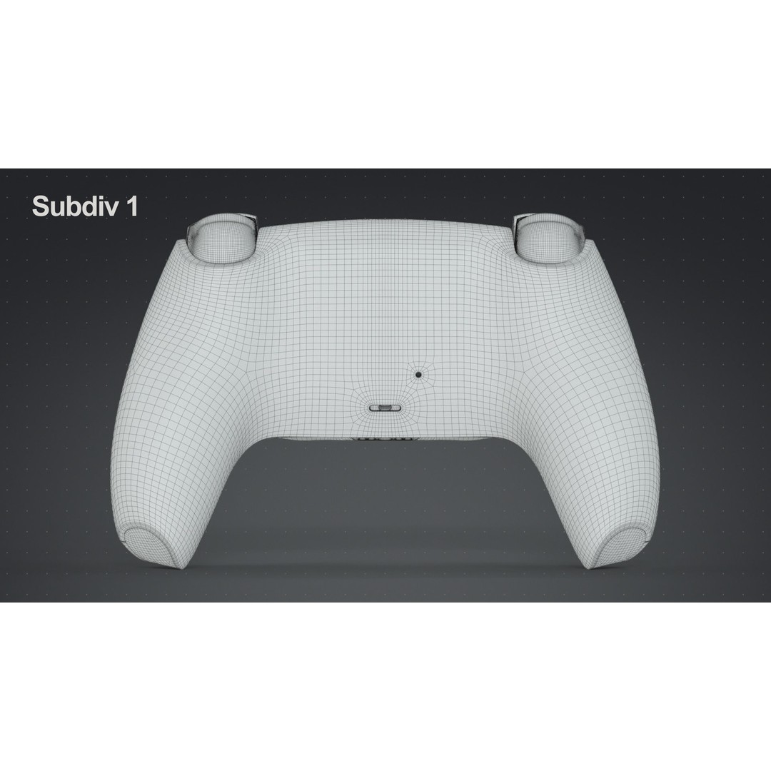 Dualsense Wireless Controller 3D Model – High Poly Game Asset, FBX, PBR - View 26