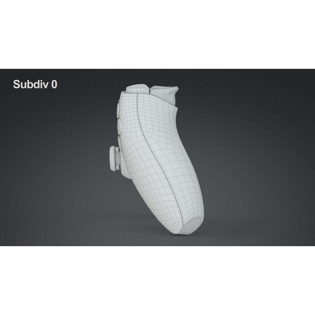 Dualsense Wireless Controller 3D Model – High Poly Game Asset, FBX, PBR - View 27