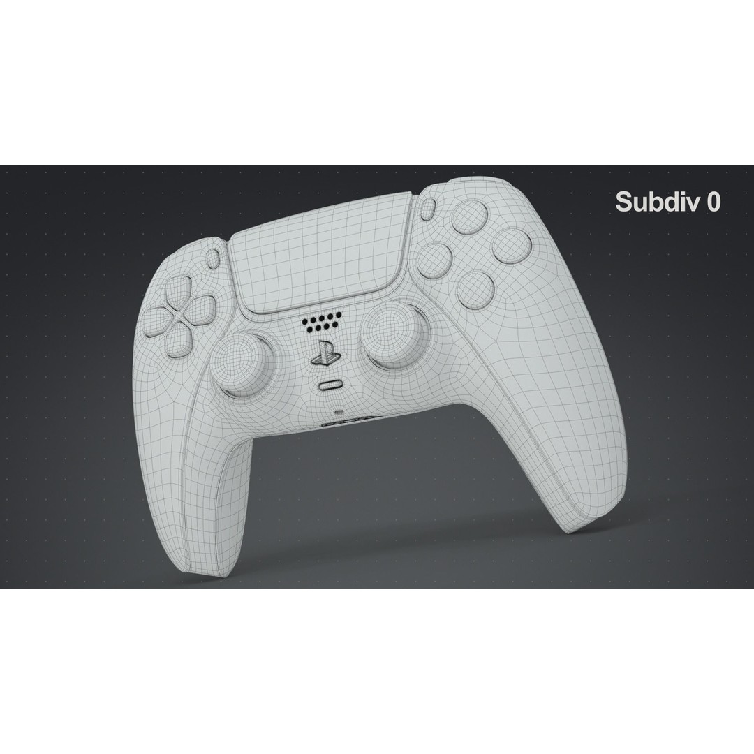 Dualsense Wireless Controller 3D Model – High Poly Game Asset, FBX, PBR - View 31