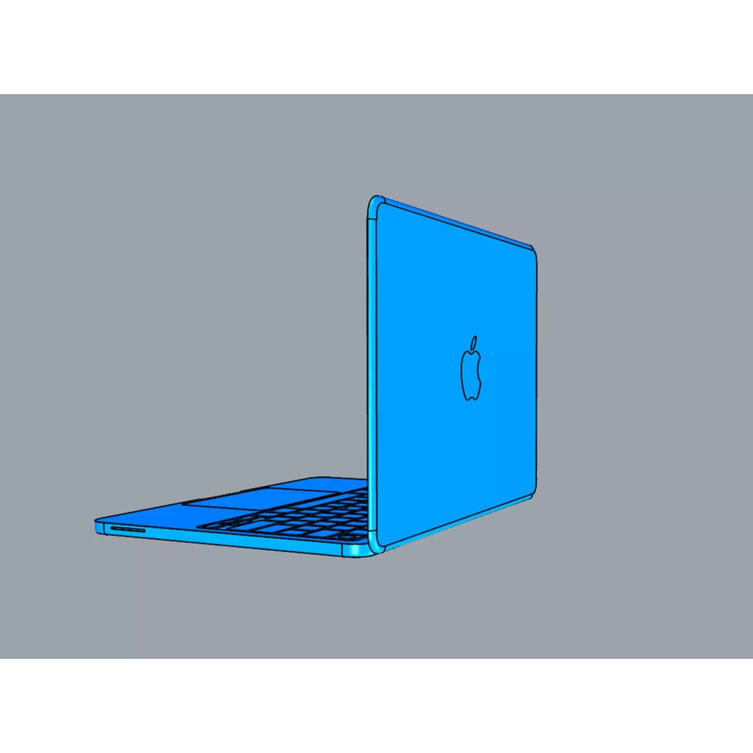 Apple MacBook Neo 3D Model – Detailed Computer Asset, FBX, OBJ