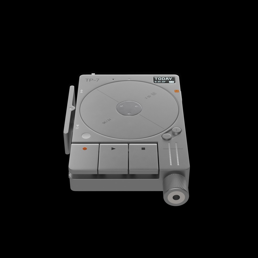 Teenage Engineering TP-7 3D Model – High Poly Audio Device, PBR Textures, FBX, OBJ - View 6