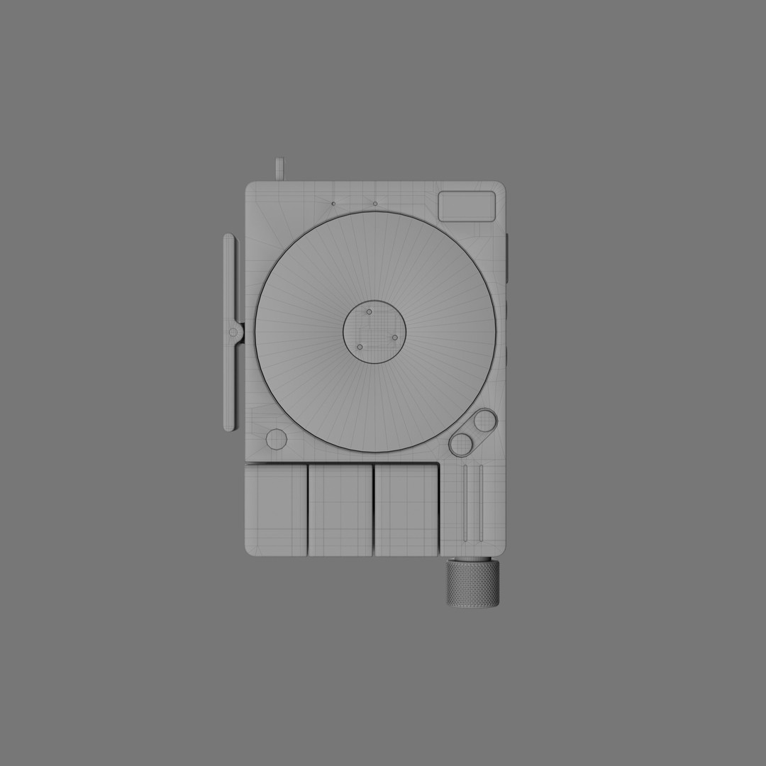 Teenage Engineering TP-7 3D Model – High Poly Audio Device, PBR Textures, FBX, OBJ - View 7