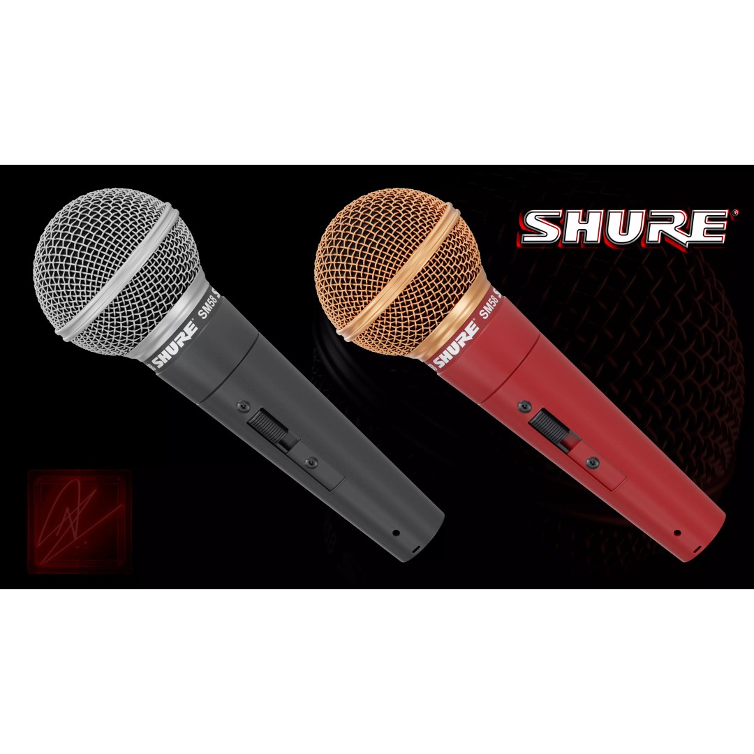 Shure SM58 3D Model – Low Poly Dynamic Microphone with PBR Textures - View 2