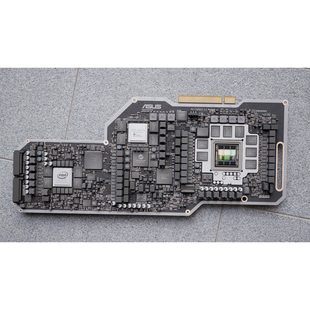 Electron Circuit Board Chip 3D Model – Detailed PBR Asset, FBX - View 5